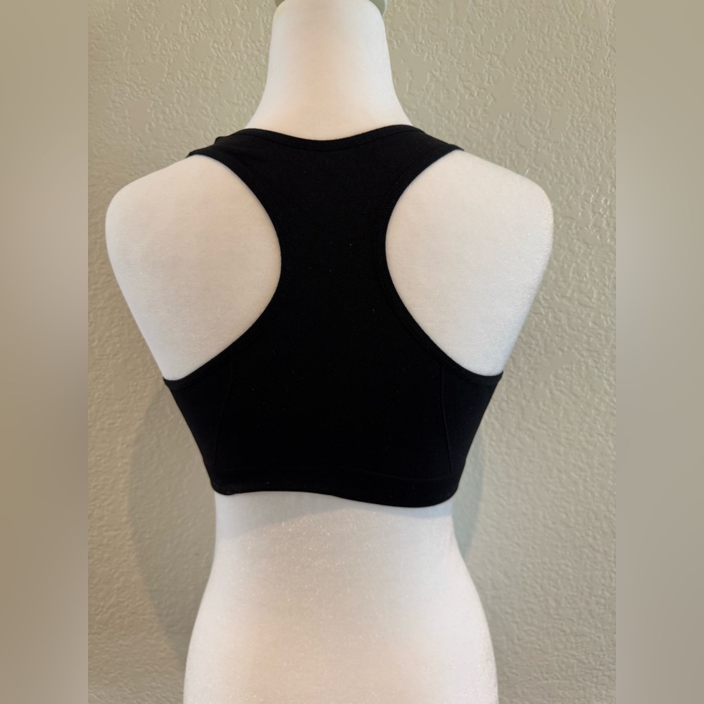 Cat & Jack Girls Racerback Sports Bra - Black - Size XL - Picture 3 of 8